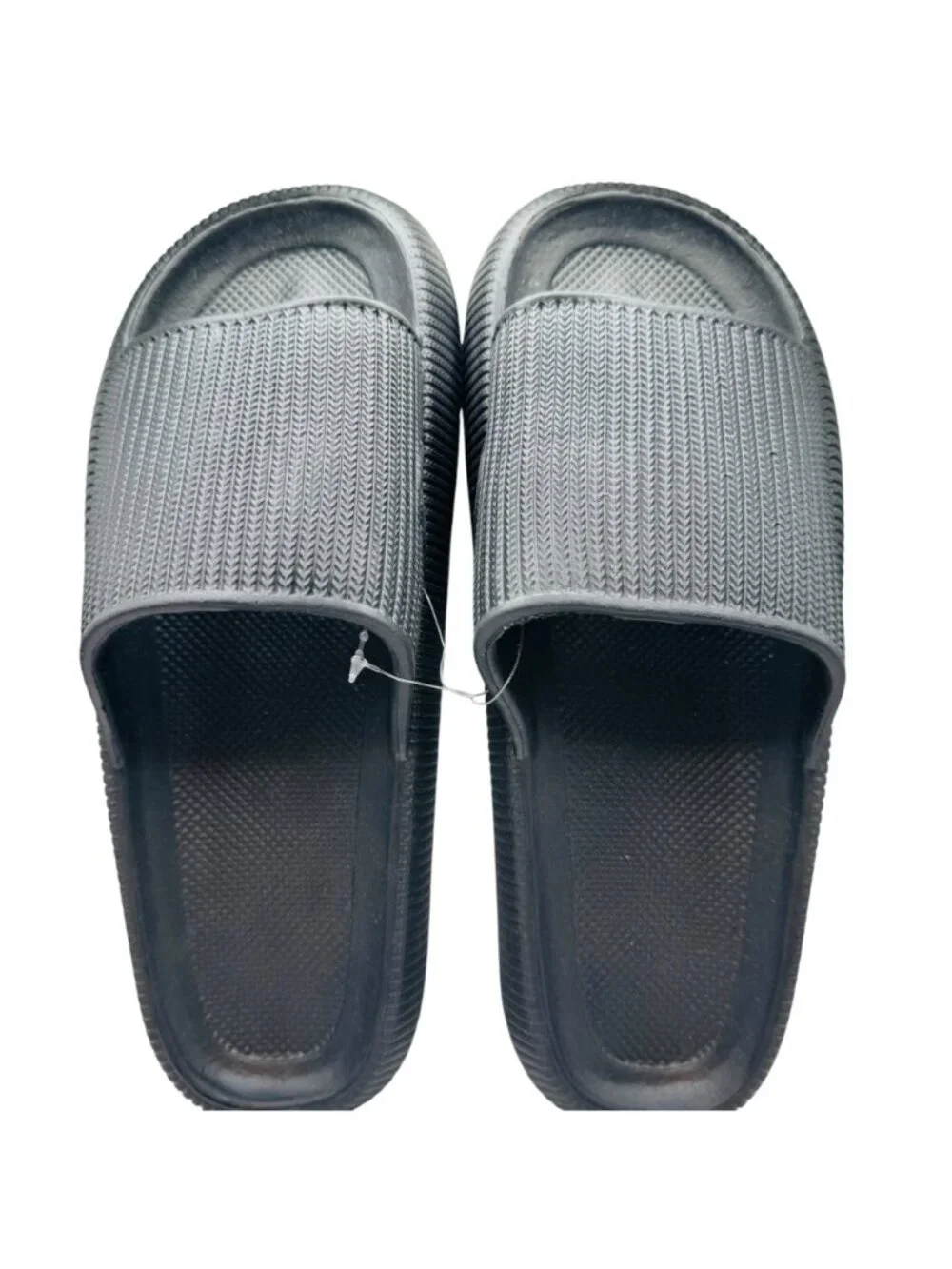 Freestyle Black Slide Sandals Mens Size 46-47 Lightweight Slip-On Shoes